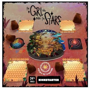 The Girl Who Made the Stars board game Kickstarter Edition components.