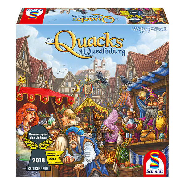 The Quacks of Quedlinburg Board Game front cover.