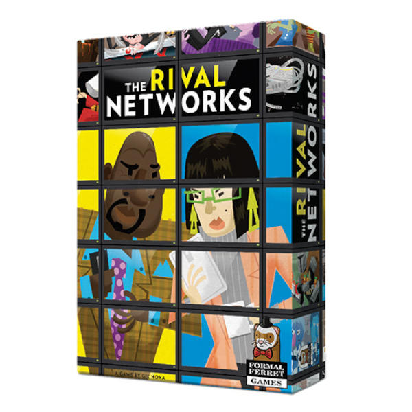 The Rival Networks Board Game box cover..