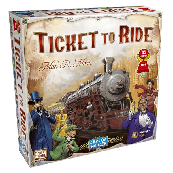 Ticket to Ride Board Game box cover.