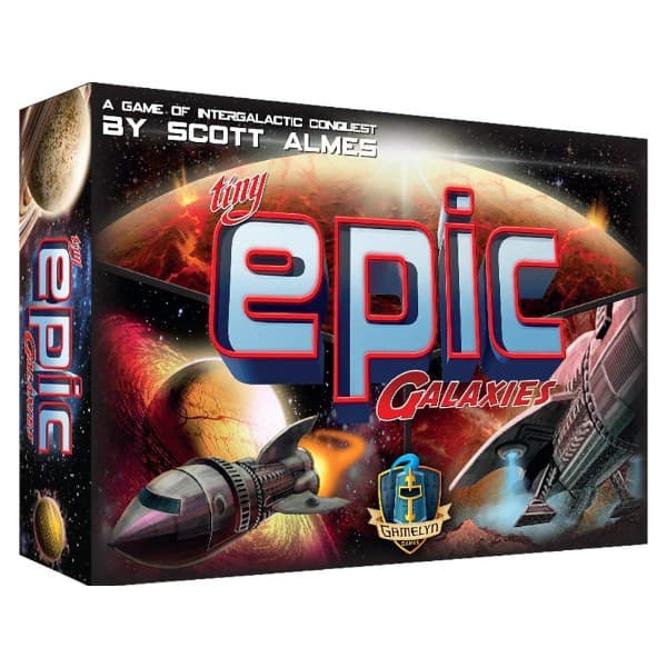 Tiny Epic Galaxies Board Game box cover.