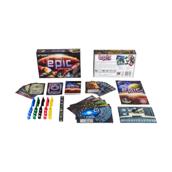Tiny Epic Galaxies Board Game components.