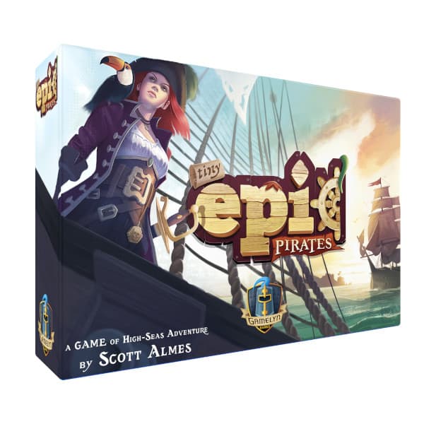 Tiny Epic Pirates Board Game box cover.