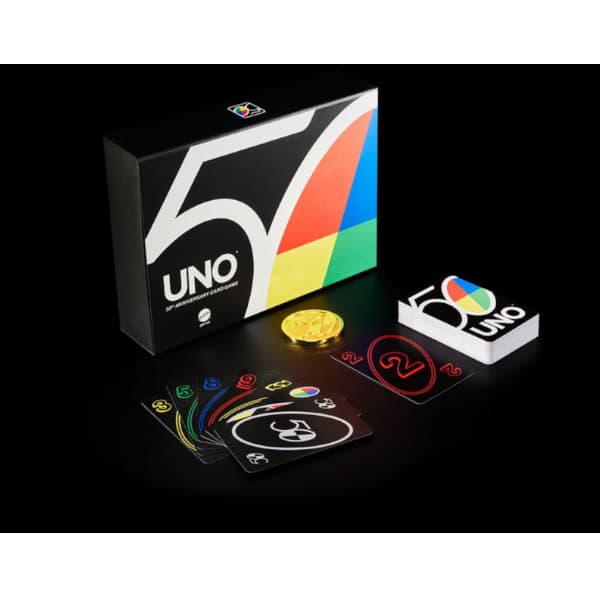 Uno 50th Anniversary Premium Edition Front Cover.