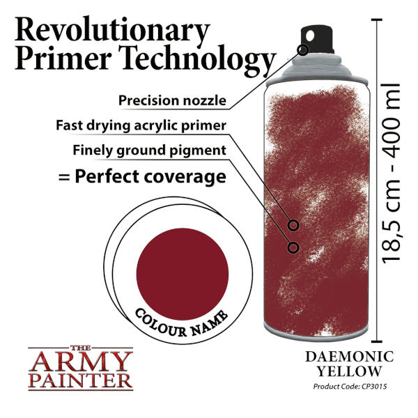 Army Painter Daemonic Yellow Colour Primer