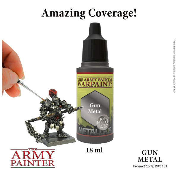 Army Painter Gun Metal Warpaint (Metallic)