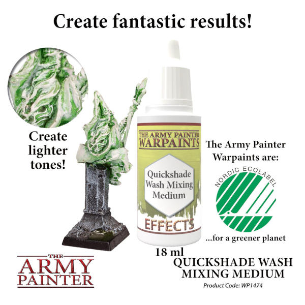 Army Painter Quickshade Wash Mixing Medium Effects Warpaint
