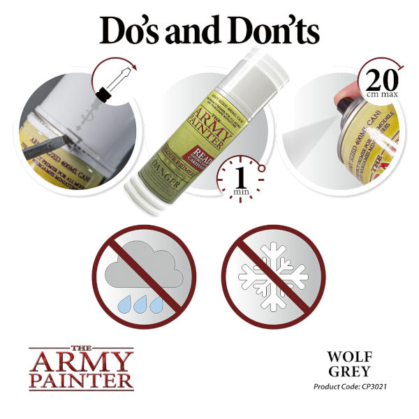 Army Painter Wolf Grey Colour Primer
