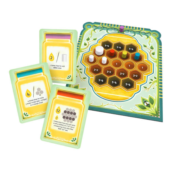 Beez Board Game components.