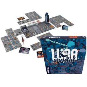 Luna Capital Board Game box cover and components.