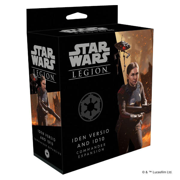 Star Wars Legion Iden Versio and ID10 Commander Expansion box cover.