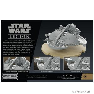 Star Wars Legion Infantry Support Platform Unit Expansion back of box.