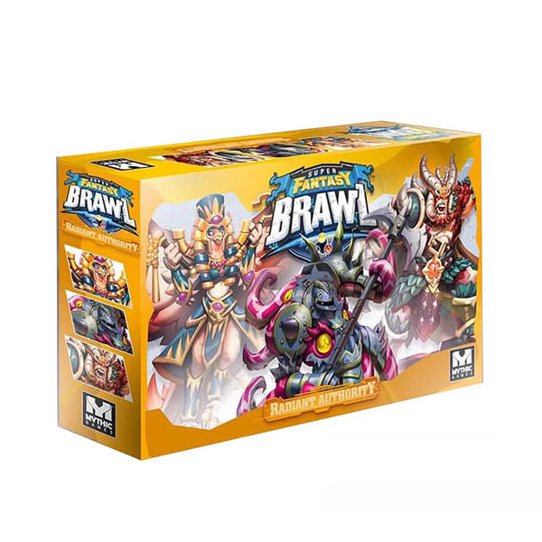 Super Fantasy Brawl Radiant Authority expansion box cover.