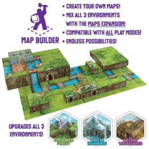 Tiny Epic Tactics Map Expansion components.