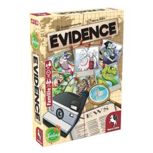 Evidence Board Game front of box.