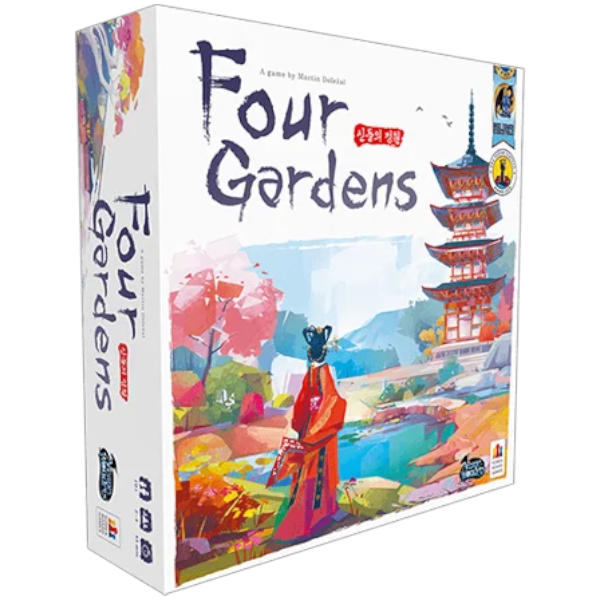Four Gardens Board Game box cover.