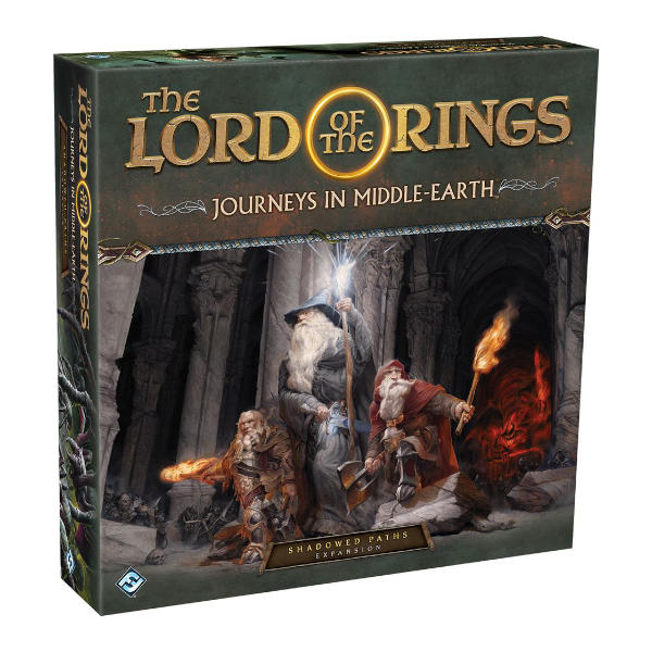 Journeys in Middle Earth Shadowed Paths Expansion box cover.