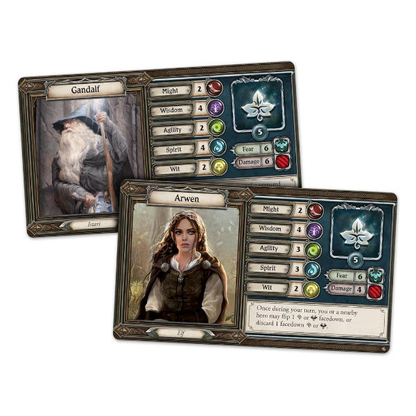 Journeys in Middle Earth Shadowed Paths Expansion cards.