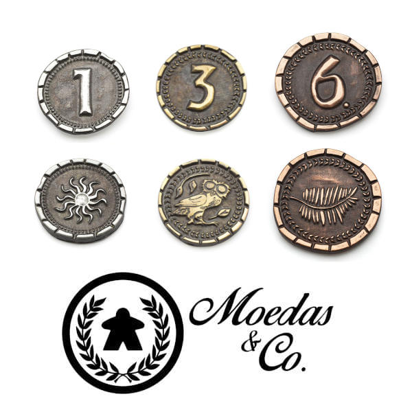 7 Wonders Duel Metal Coins Moedas & Co.