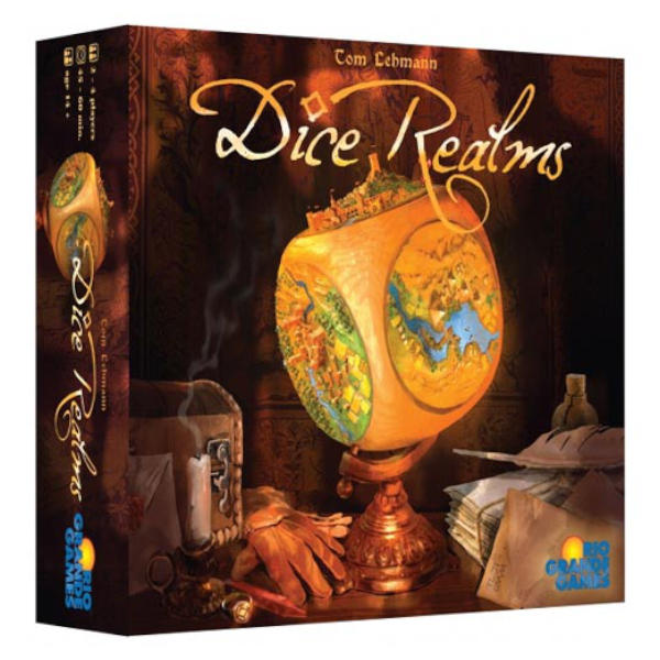 Dice Realms Board Game box cover.