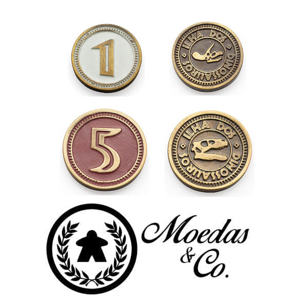Dinosaur Island Metal Coins Moedas & Co.