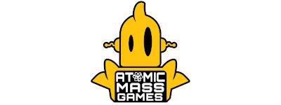 Atomic Mass Games logo.