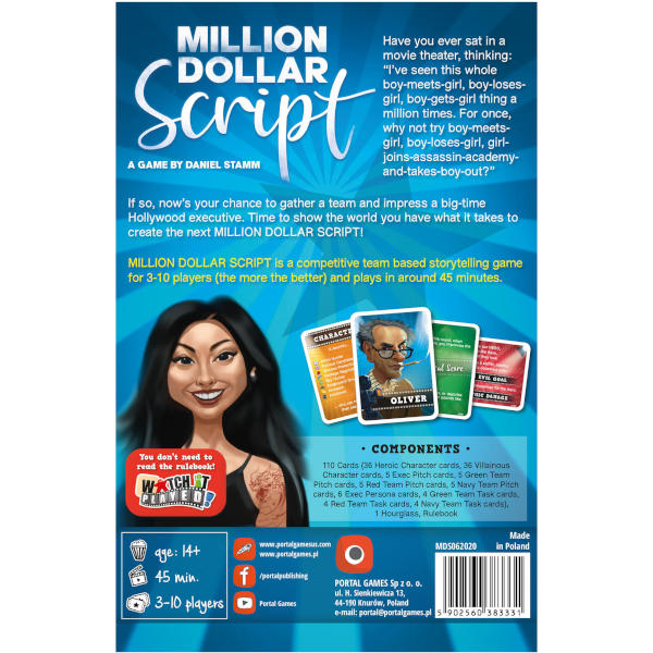 Million Dollar Script Board Game