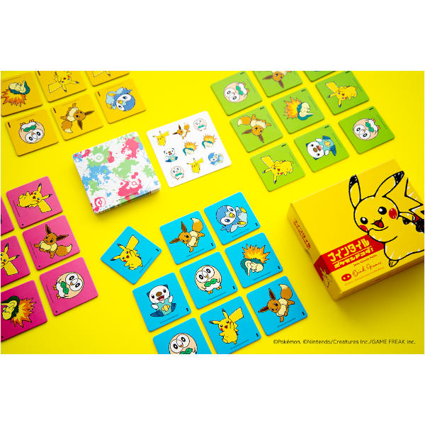 Nine Tiles Panic Card Game Pokemon Edition box and components.