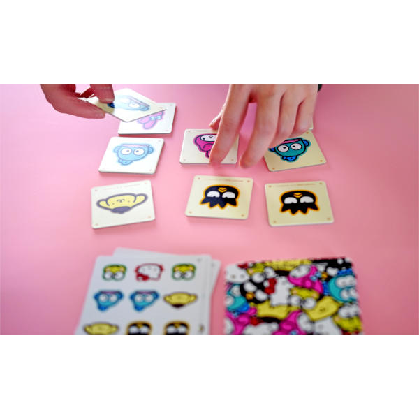 Nine Tiles Panic Card Game Sanrio Edition components.