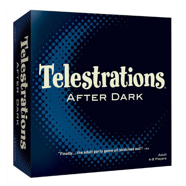 Telestrations After Dark Board Game box cover.