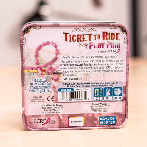 Ticket to Ride Play Pink Expansion