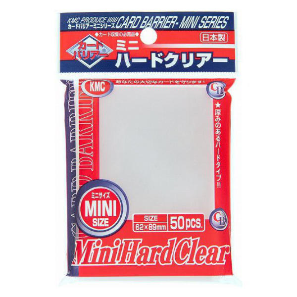 KMC Mini Hard Clear Sleeves 62x89mm (50pcs) | More Than Meeples KMC Mini Hard Clear Sleeves 62x89mm (50pcs) | More Than Meeples
