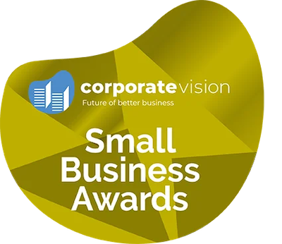 Small Business Awards Winning logo.