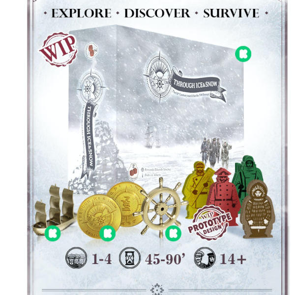 Through Ice and Snow Board Game Kickstarter