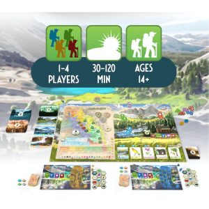 Trailblazer the John Muir Trail Board Game Kickstarter Backpacker Edition