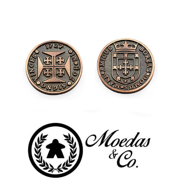 Dobrao Metal Coins Copper Finish Moedas & Co.