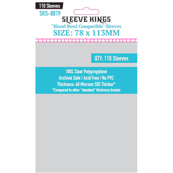 Sleeve Kings Blood Bowl Card Sleeves 78x113mm 110pcs (8819)