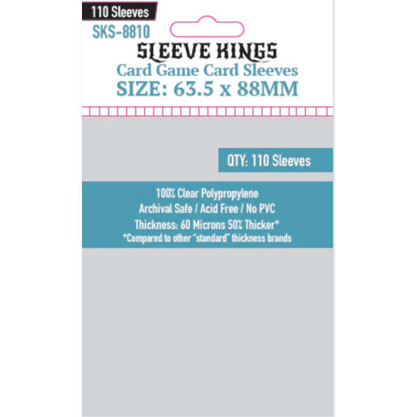 Sleeve Kings Card Game Card Sleeves 63.5x88mm 110pcs (8810)
