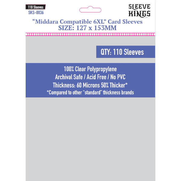 Sleeve Kings Middara 6XL Card Sleeves 127x153mm 110pcs (8836)
