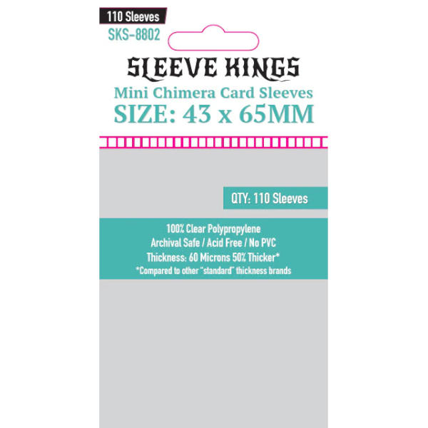 Sleeve Kings Mini Chimera Card Sleeves 43x65mm 110pcs (8802)