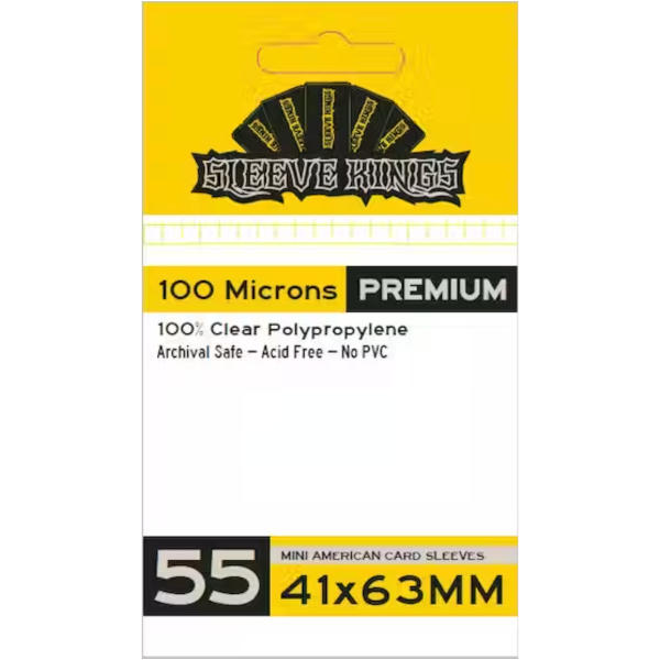 Sleeve Kings Premium Mini American Card Sleeves 41x63mm 55pcs (9901)