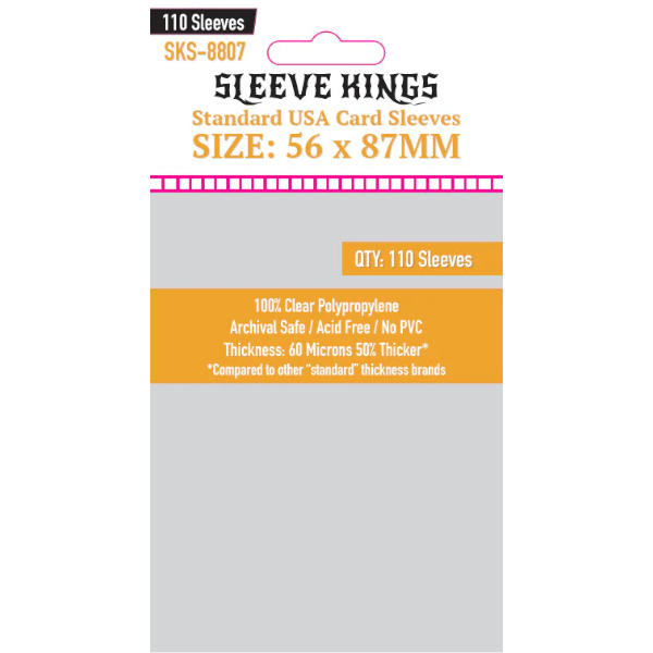 Sleeve Kings Standard USA Card Sleeves 56x87mm 110pcs (8807)