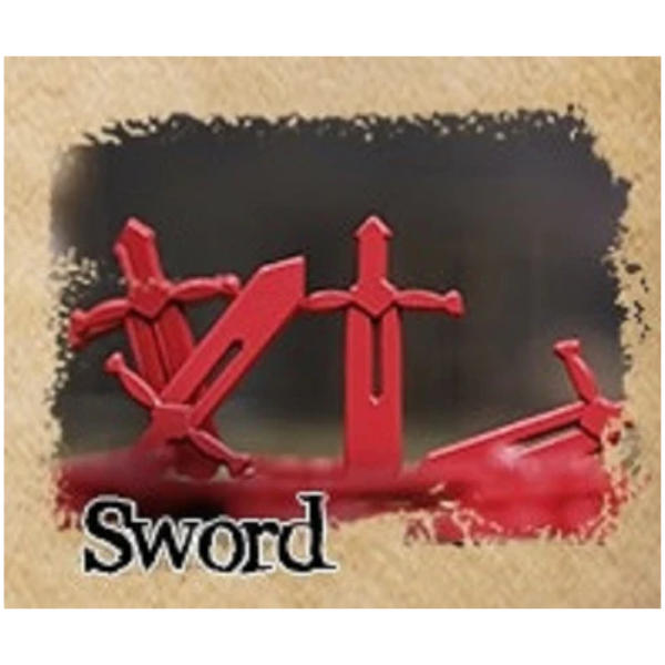 Sleeve Kings Sword Resource Tokens 10pcs (Metal Alloy)