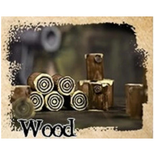 Sleeve Kings Wood Resource Tokens 10pcs (Painted Resin)