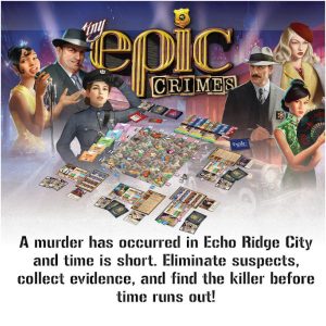 Tiny Epic Crimes Board Game Deluxe w/ Kingpin Expansion KS