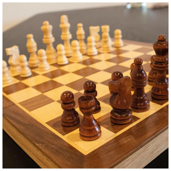 30Cm Wooden Folding Chess/Checkers/Backgammon Set | Mtm