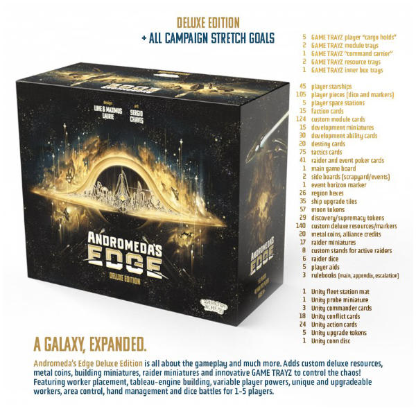 Andromedas Edge Board Game Deluxe Gamefound All-In Edition