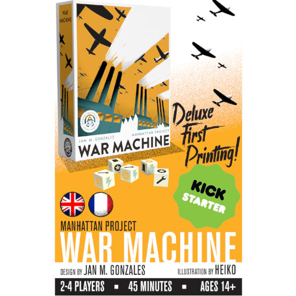 Manhattan Project War Machine Board Game Deluxe First Printing KS