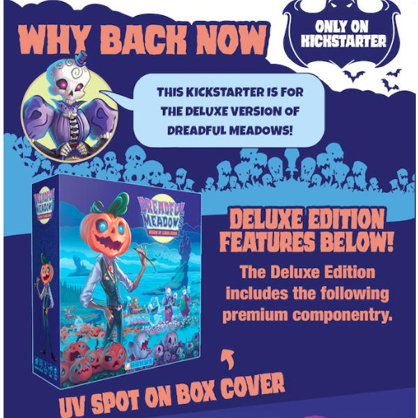Dreadful Meadows Board Game Deluxe Edition Kickstarter