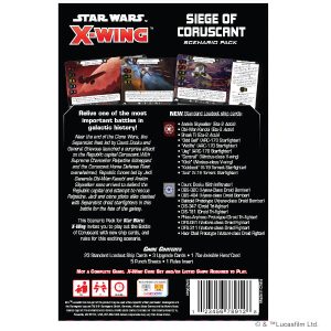 Star Wars X-Wing 2nd Edition Siege of Coruscant Battle Pack